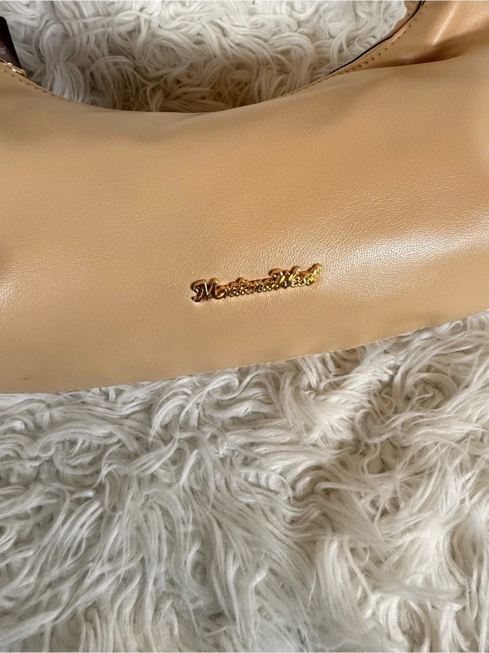 Montana West Beige Women's Shoulder Bag by